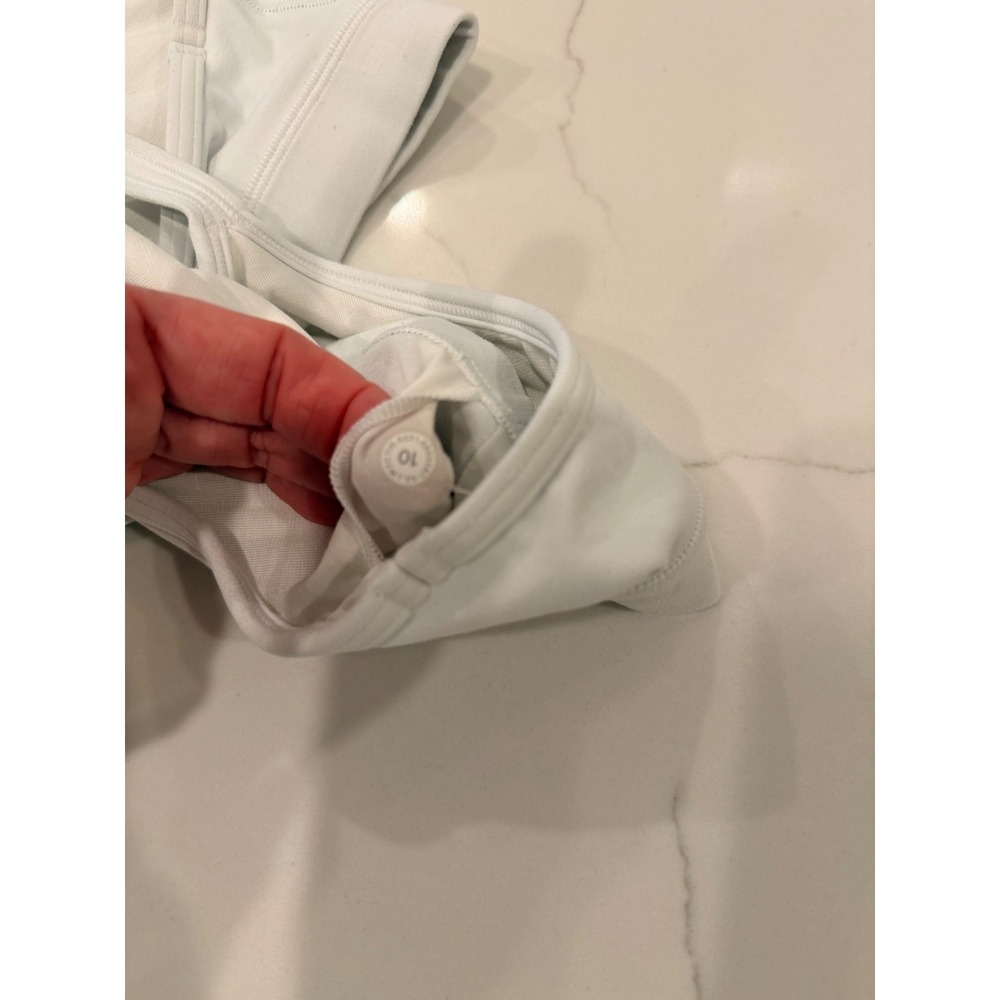 Lululemon Flow Y Bra White Size 10 Strappy Racerback Yoga - Picture 10 of 16